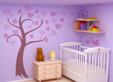 Paint by number Tree wall mural